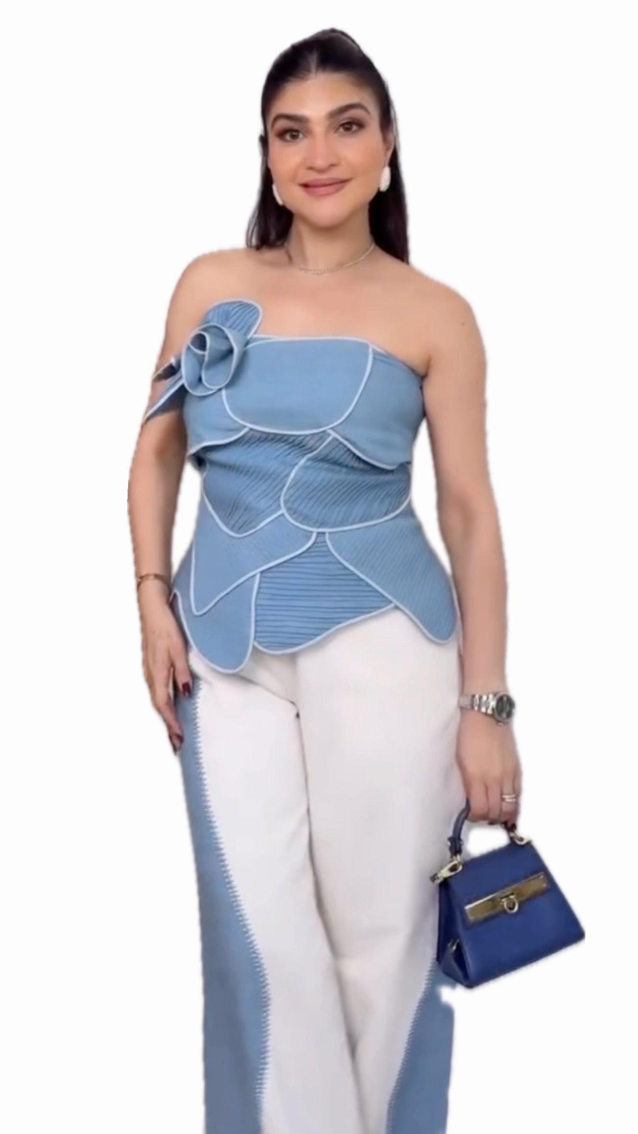 Denim Amoeba Co-ord Set