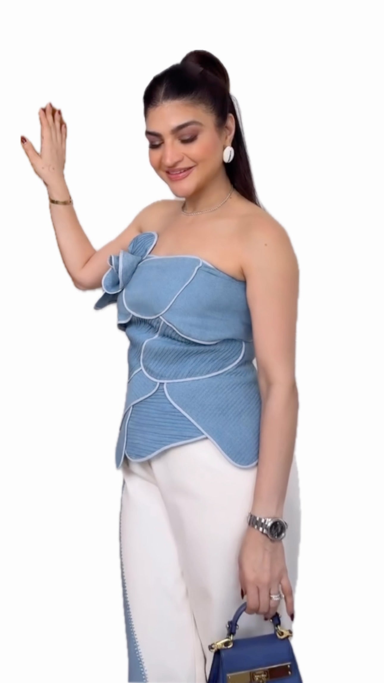 Denim Amoeba Co-ord Set