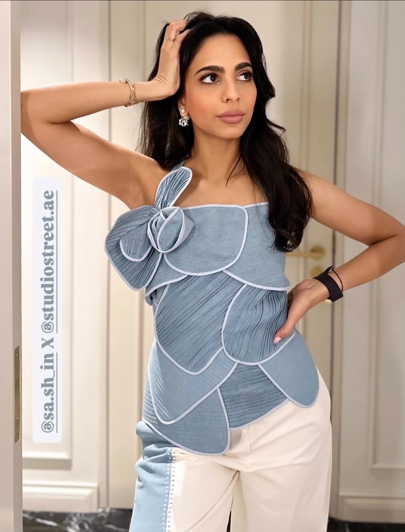 Denim Amoeba Top