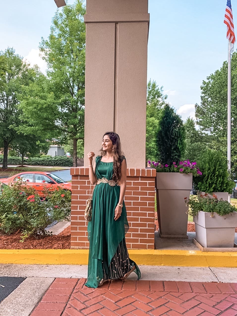 EMERALD GREEN OVERLAY JUMPSUIT