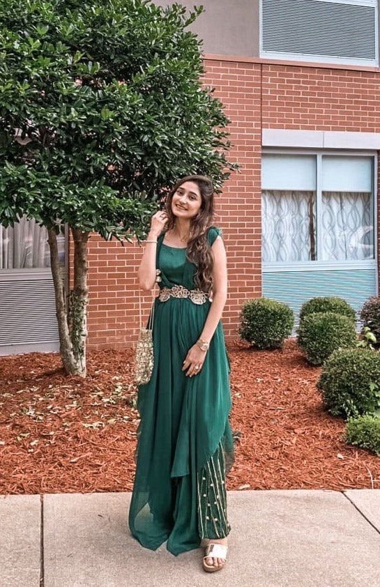 EMERALD GREEN OVERLAY JUMPSUIT