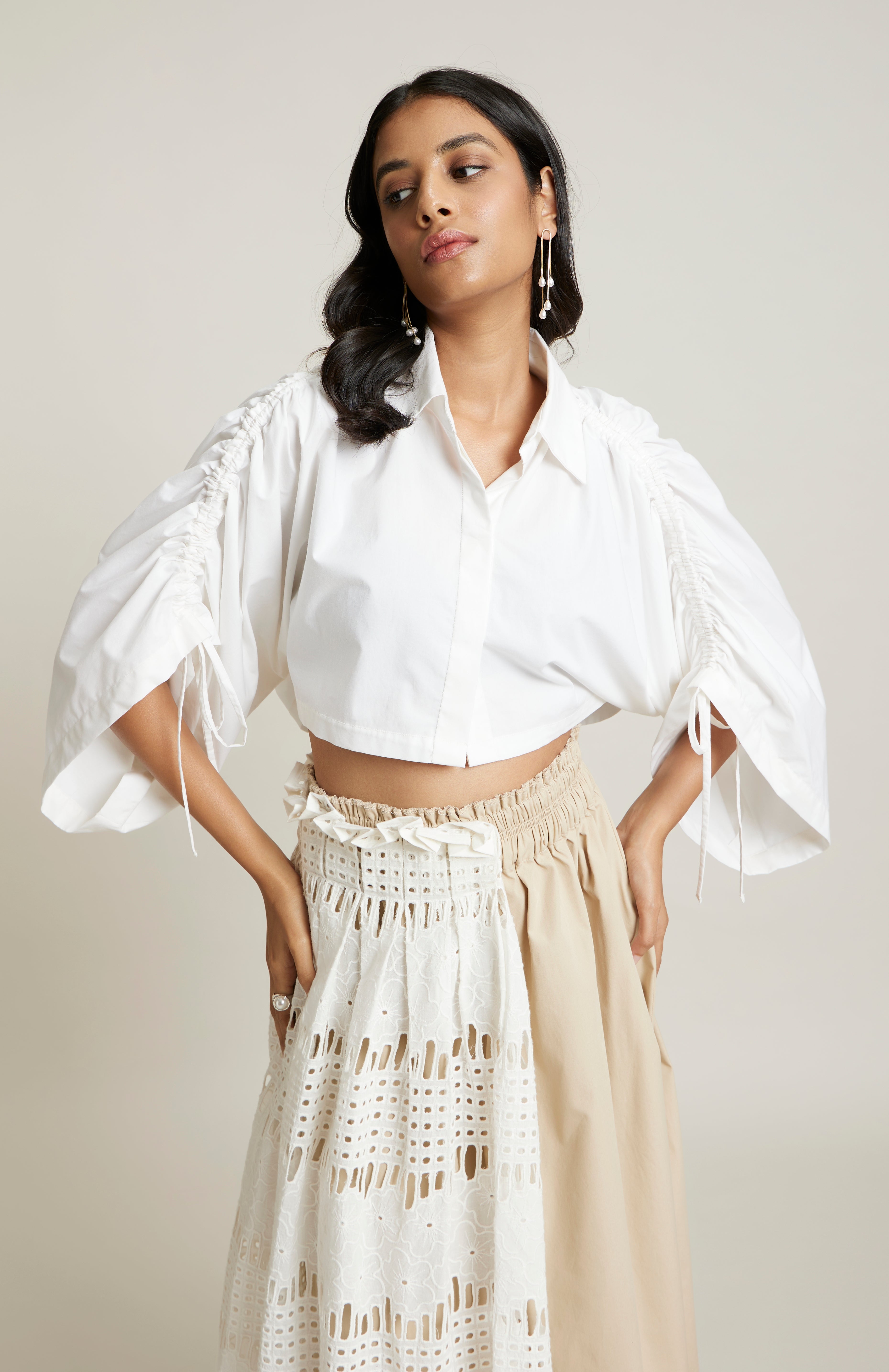 WHITE JULIA SHIRT