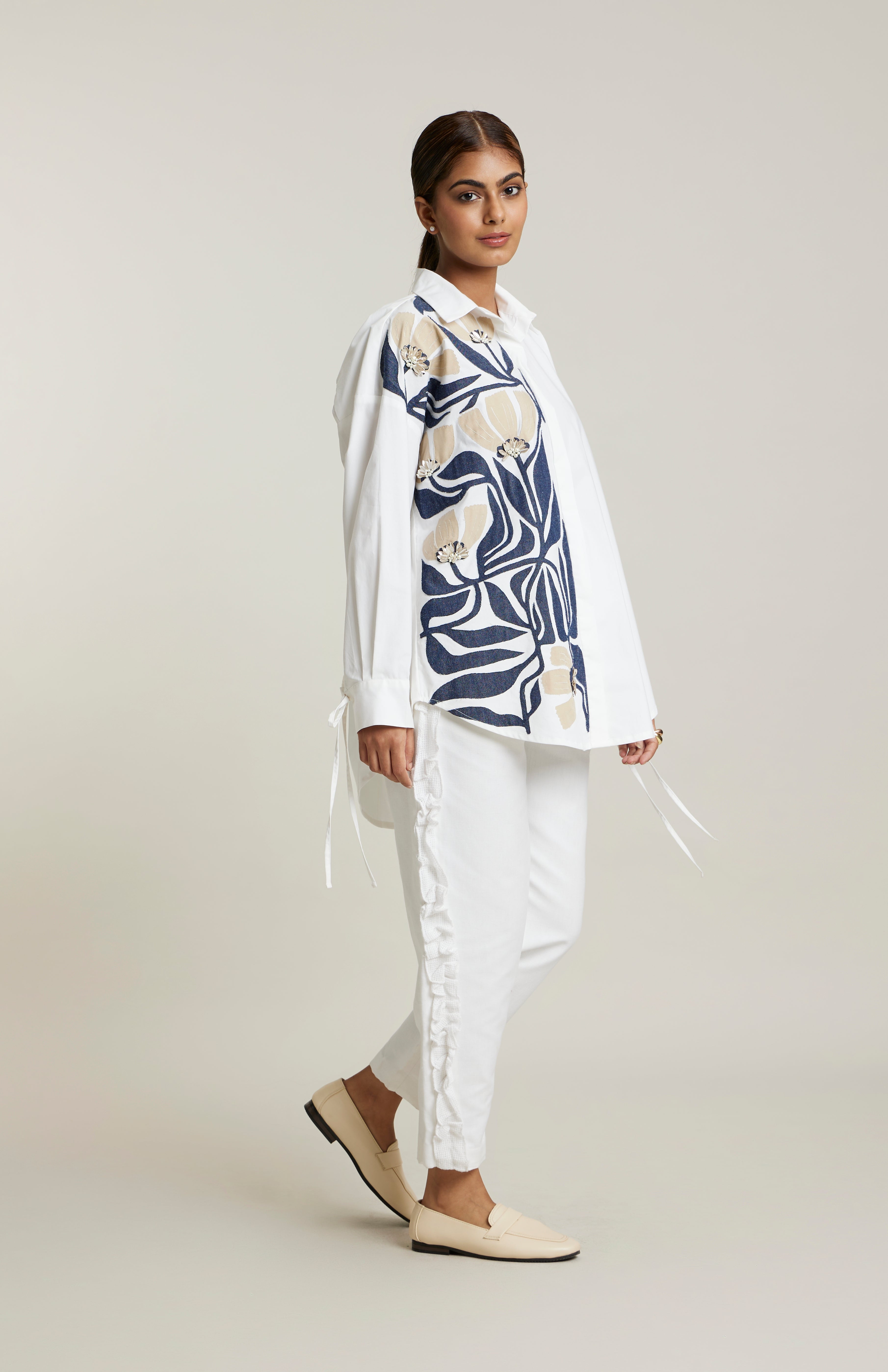 WHITE/BLUE MITISI CO-ORD