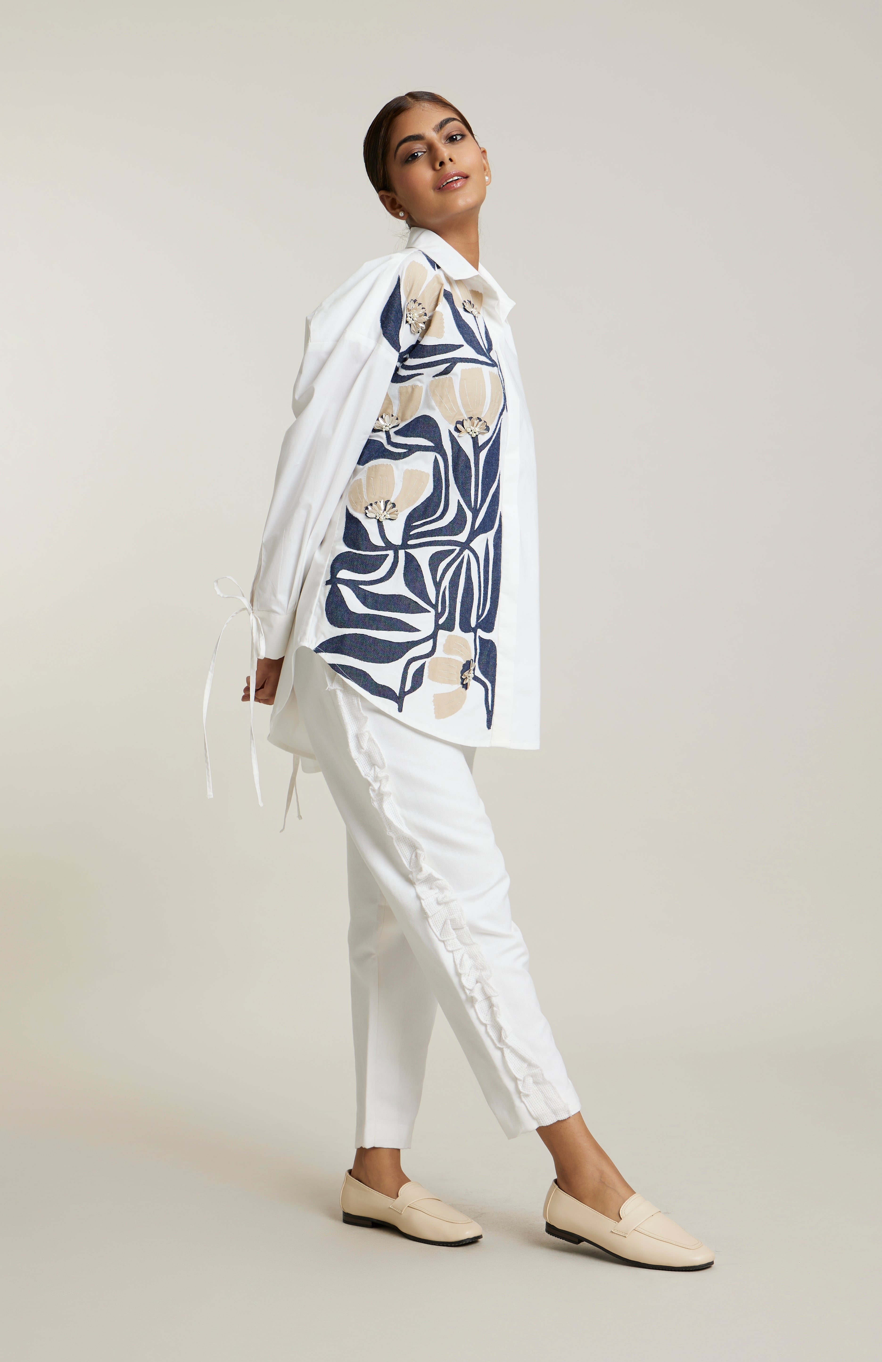 WHITE/BLUE MITISI CO-ORD