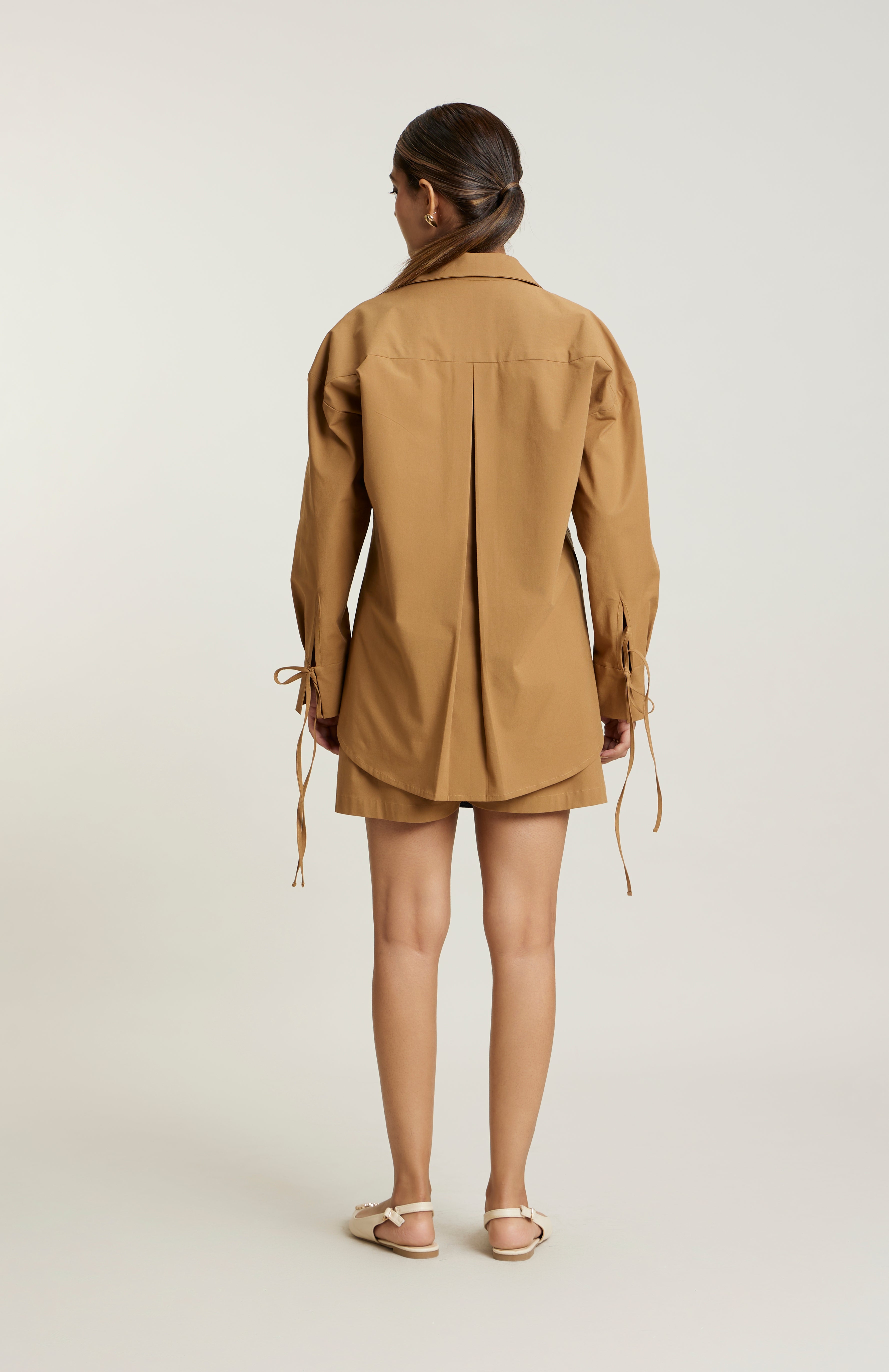 TAN/BLACK MITISI SKORTS CO-ORD