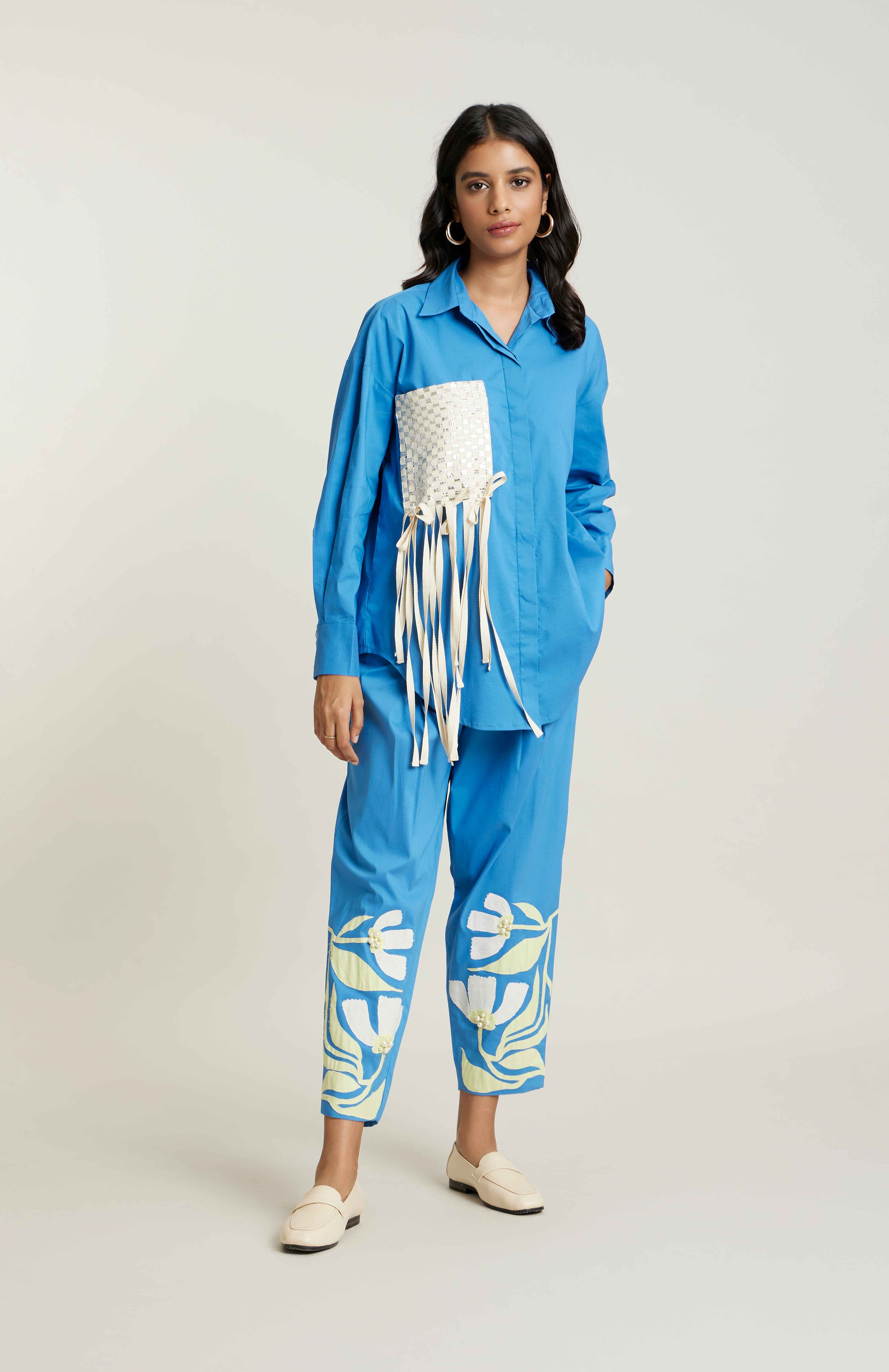 LAGOON BLUE MITISI TROUSERS