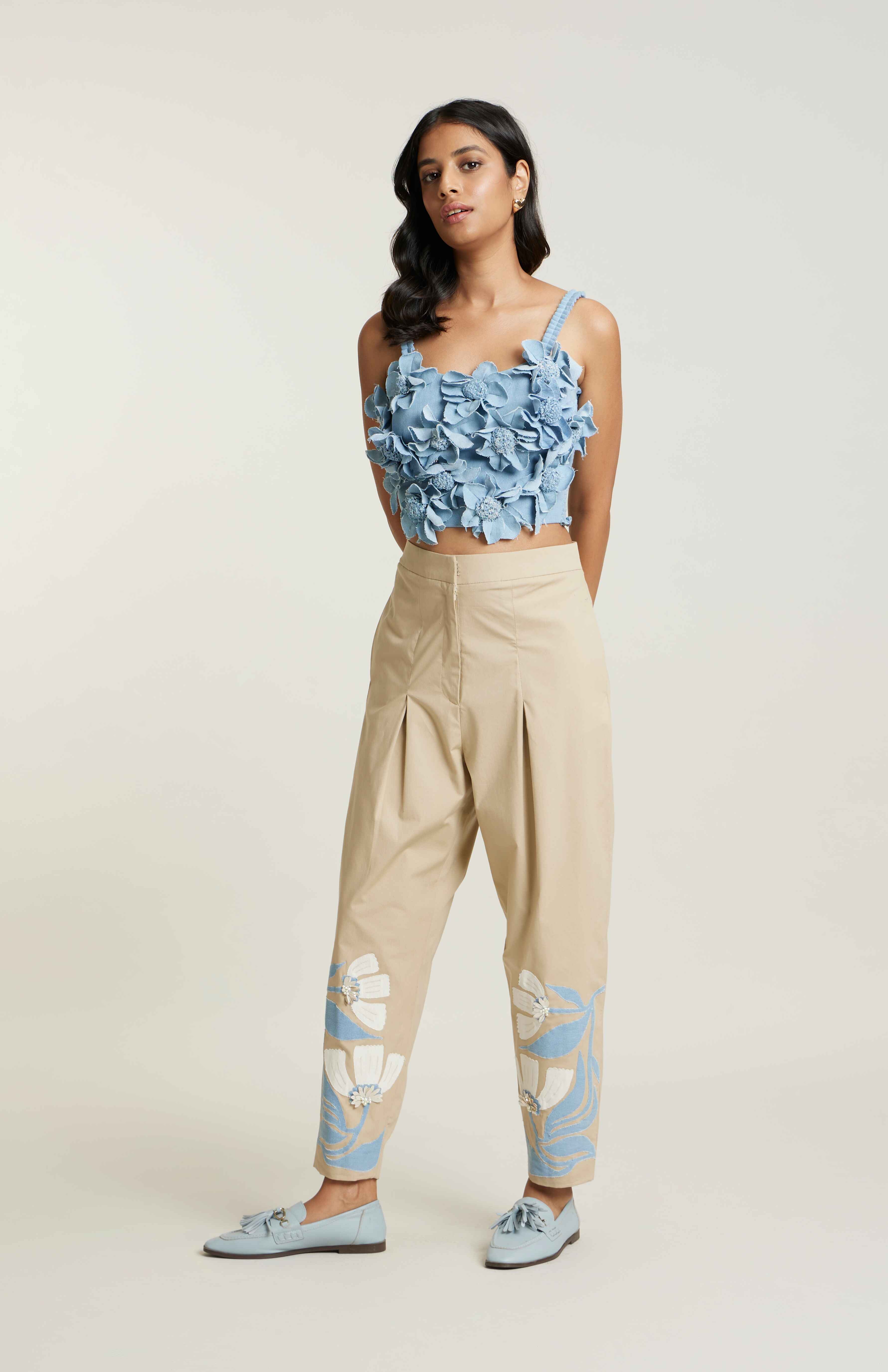 DENIM FLORETTE MITISI CO-ORD