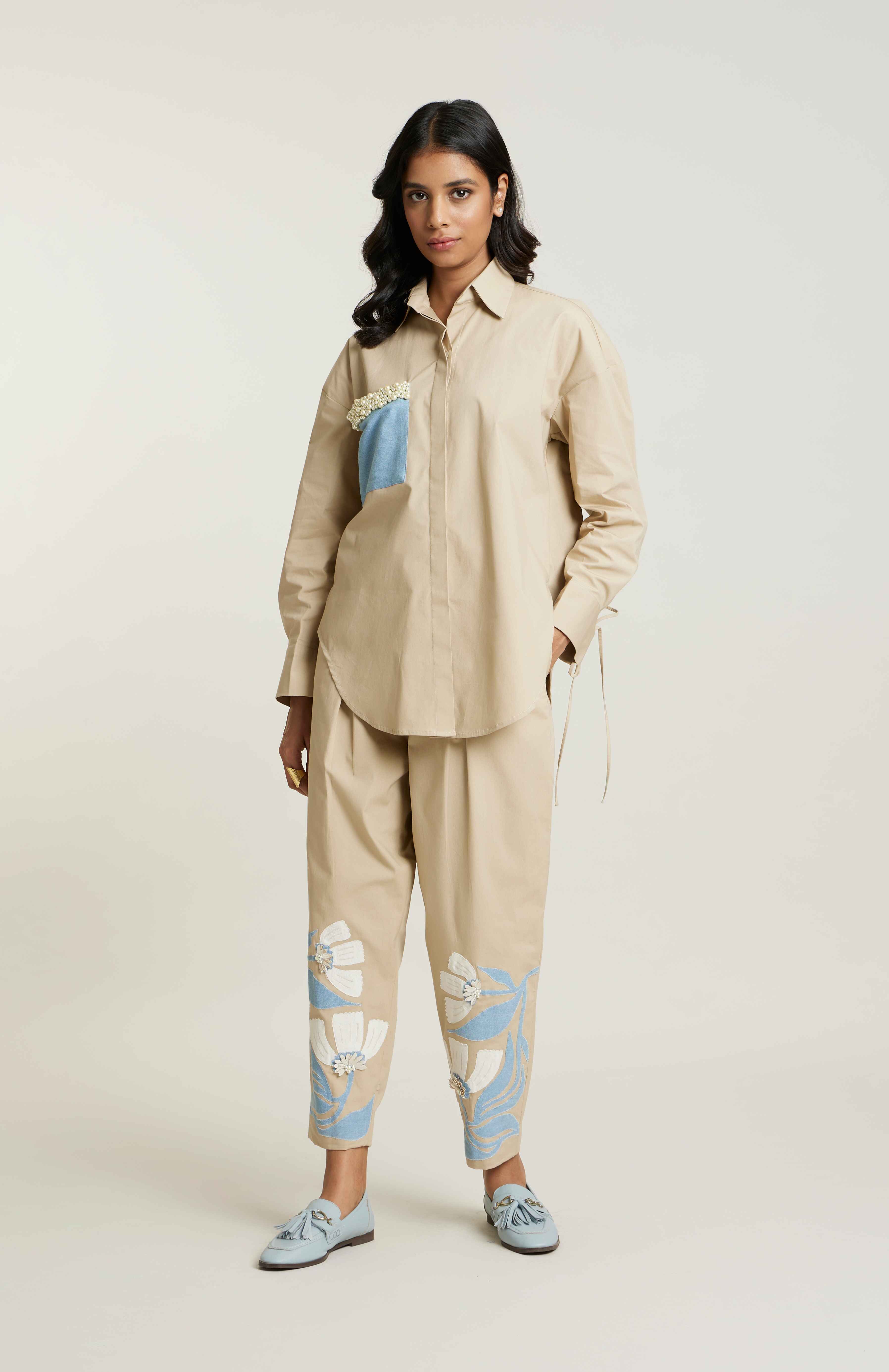 BEIGE BACK MITISI CO-ORD