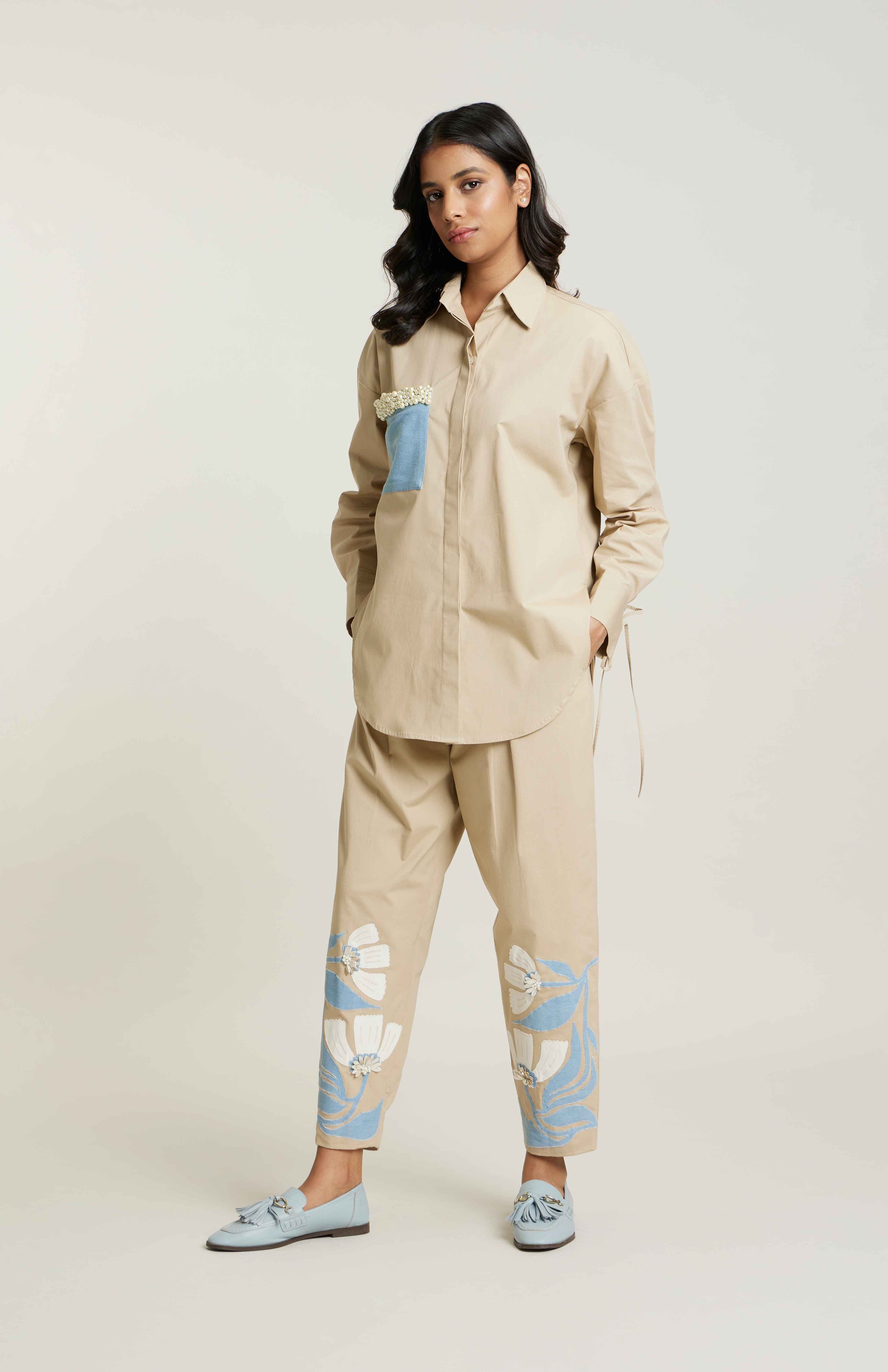 BEIGE BACK MITISI CO-ORD