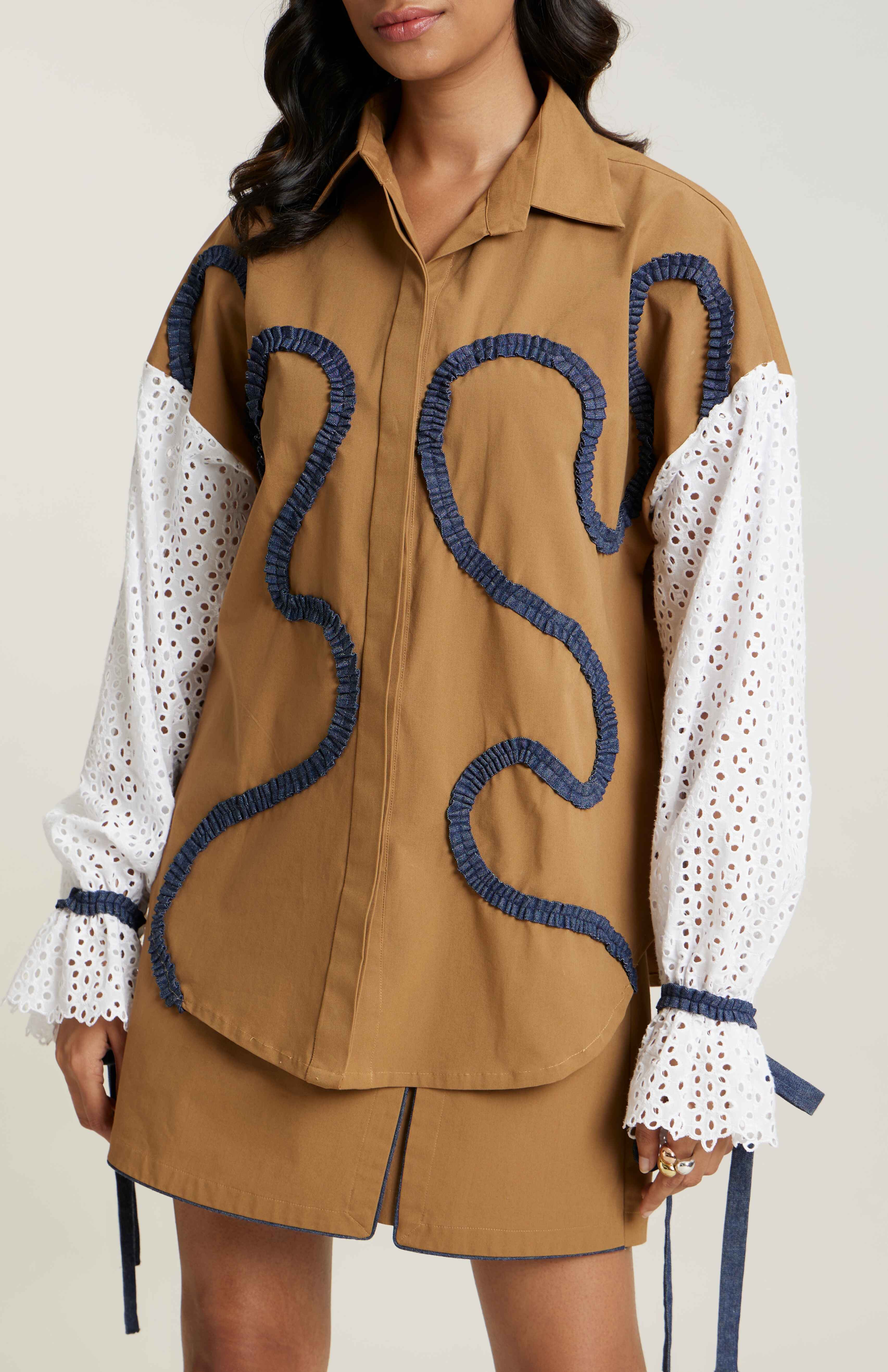 TAN GAIA SKORTS CO-ORD