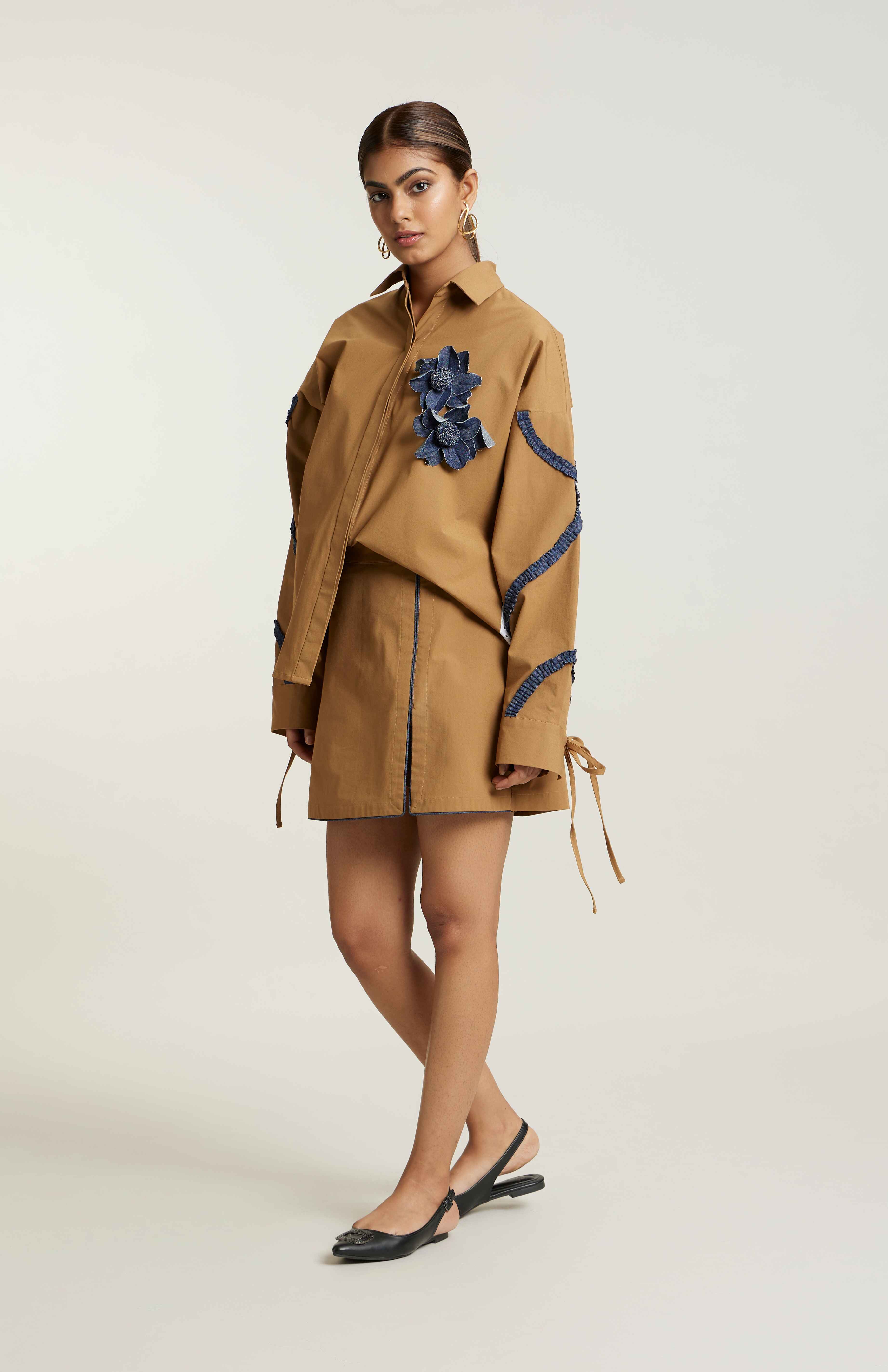 TAN MARIA SKORTS CO-ORD