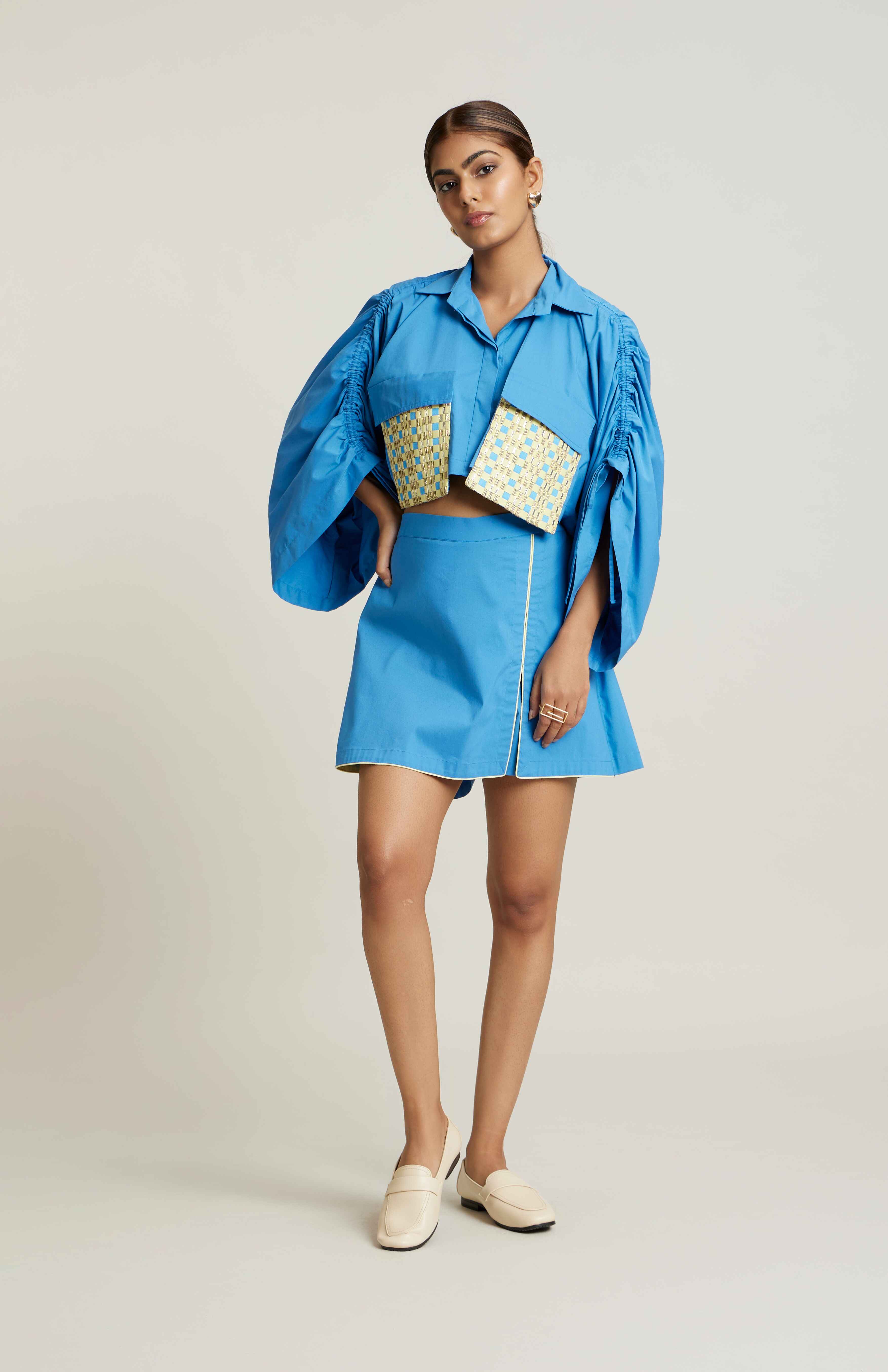 LAGOON BLUE LACY CO-ORD