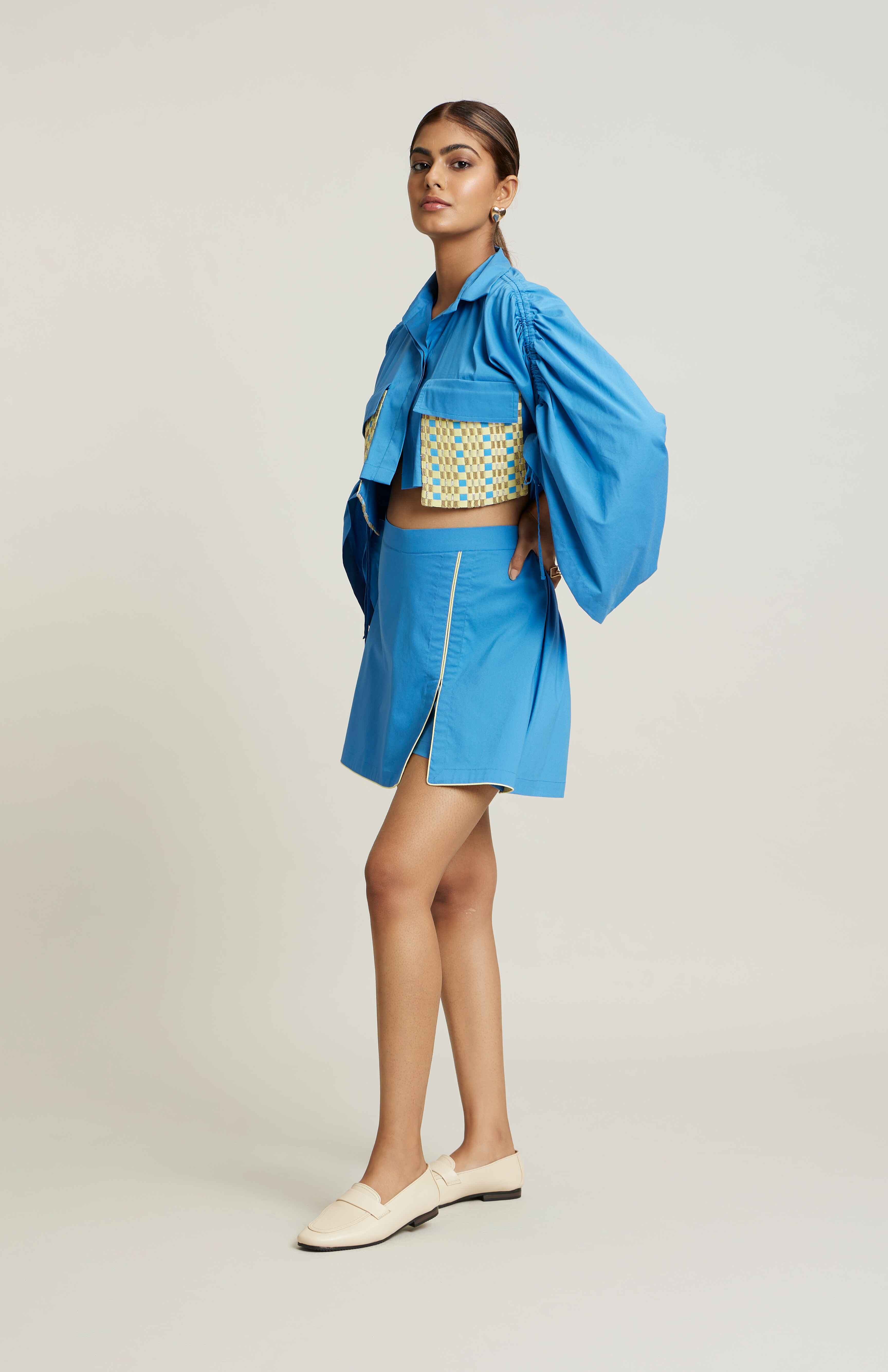 LAGOON BLUE LACY CO-ORD