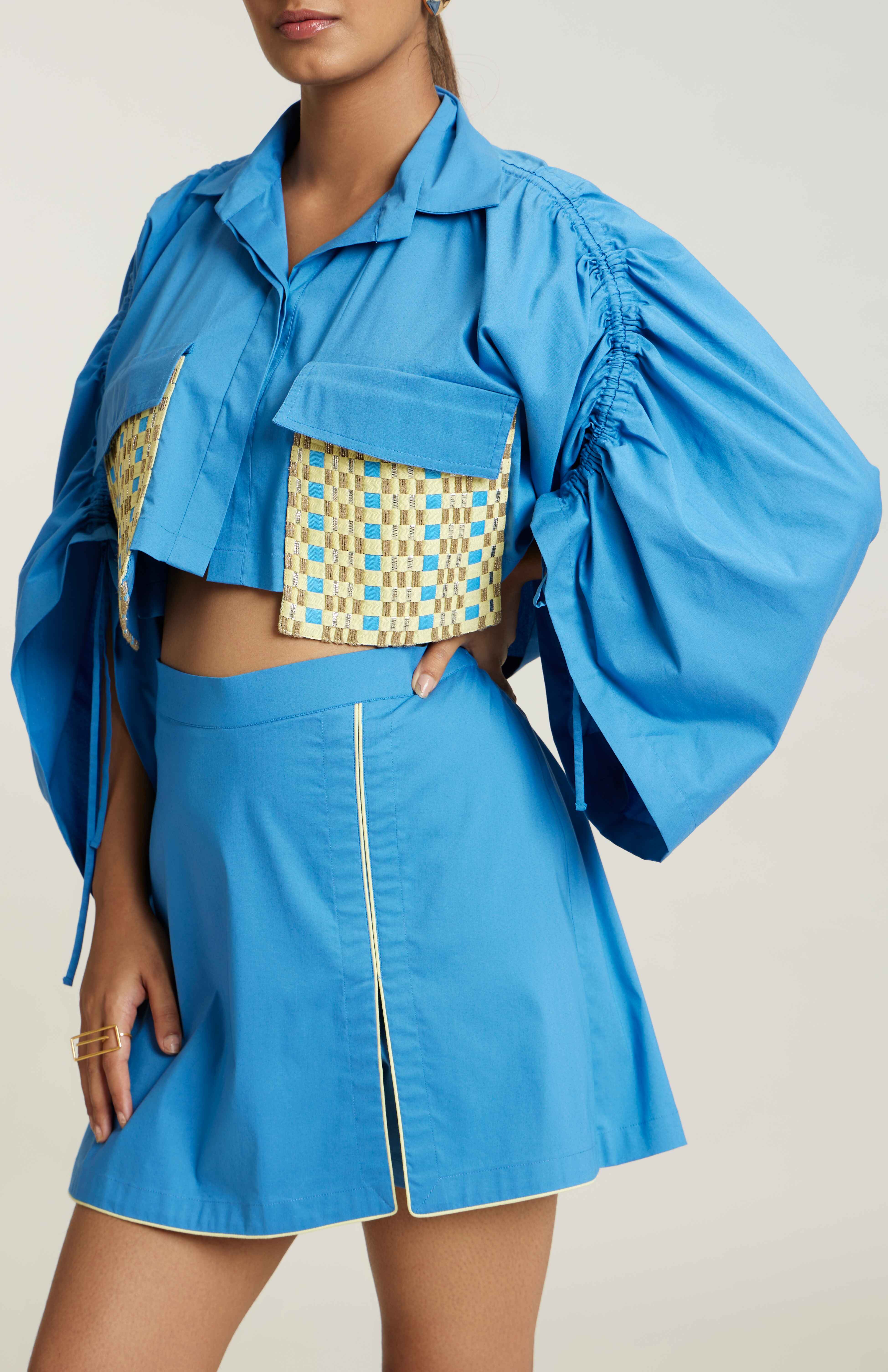 LAGOON BLUE LACY CO-ORD