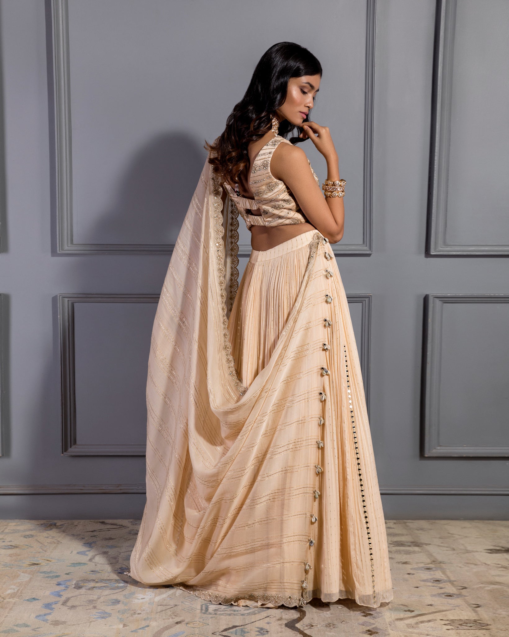 IVORY LEHENGA SET