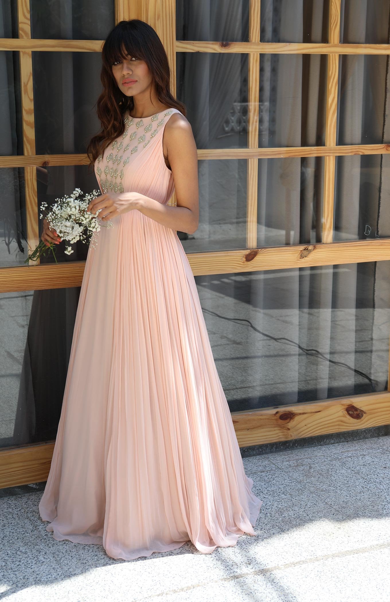 PEACH GOWN
