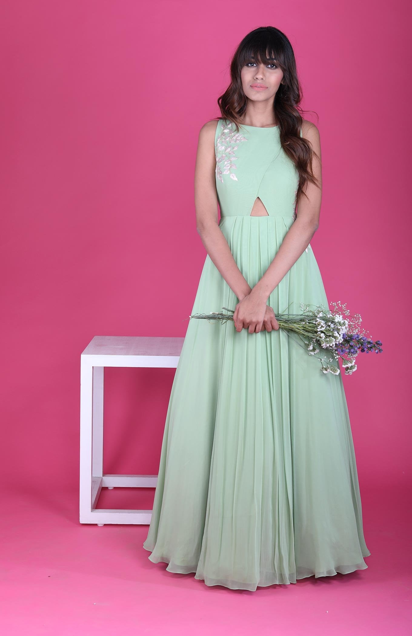 LIGHT GREEN GOWN
