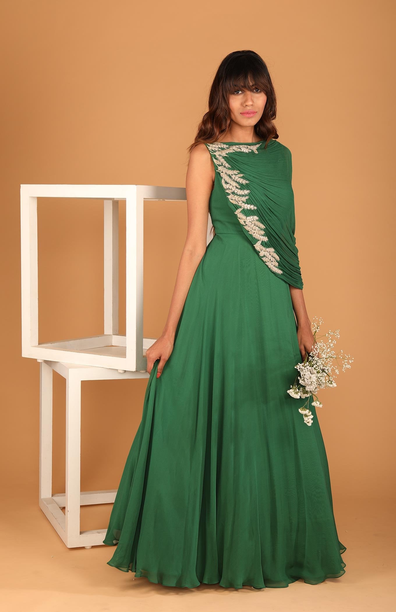 EMERALD GREEN GOWN