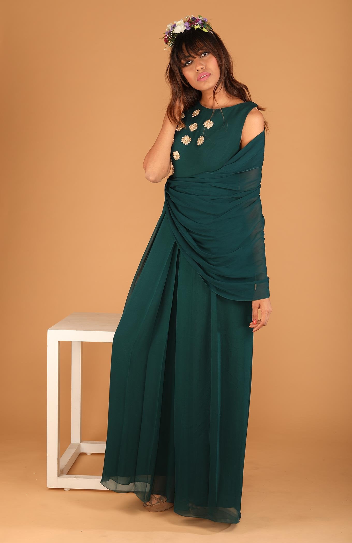 EMERALD GREEN JUMPSUIT