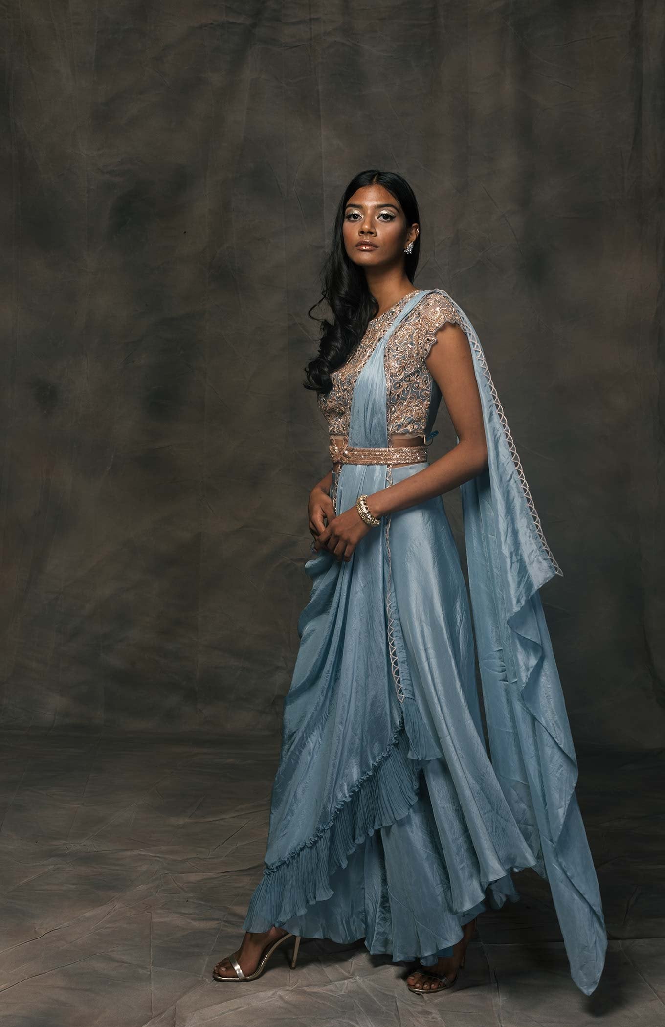 SERENITY PALLAZO SAREE