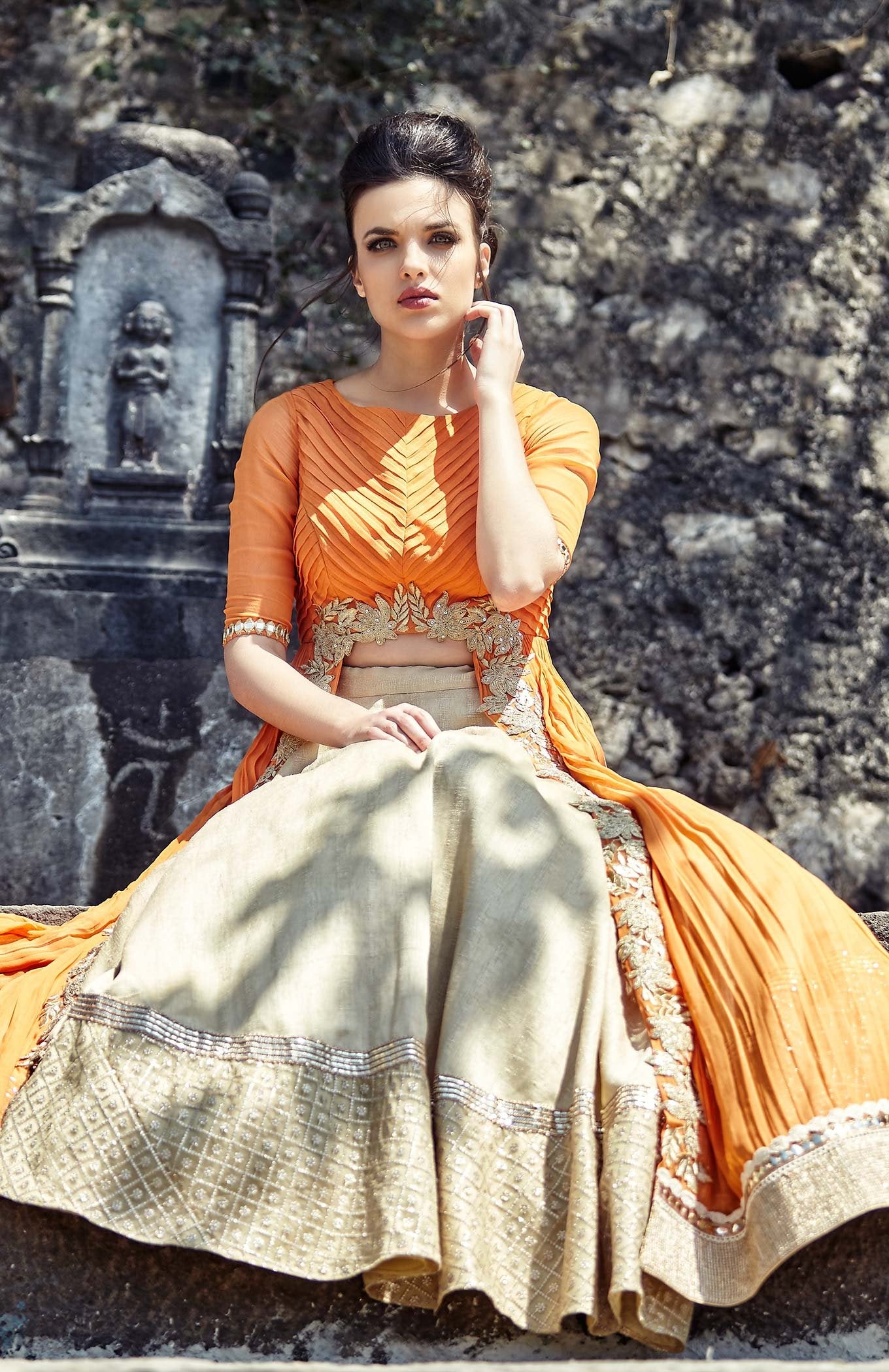 CORAL JACKET - LEHENGA SET